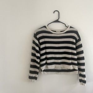 Forever 21 Black and White Striped Sweater